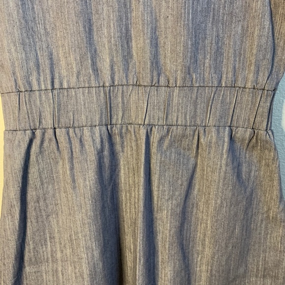 Sugarlips Sleeveless Dress S-M Denim Summer Cruise Cotton Blend Bodycon Zippers - Picture 9 of 11